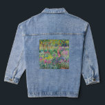 Claude Monet - The Iris Garden at Giverny Denim Jacket<br><div class="desc">The Iris Garden at Giverny / The Artist's Garden at Giverny - Claude Monet,  1899-1900</div>