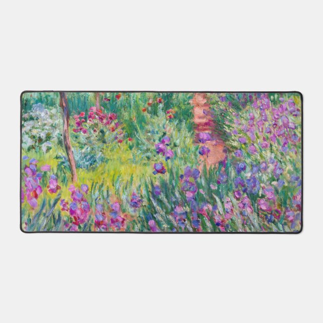 Claude Monet - The Iris Garden at Giverny Desk Mat (Front)