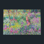 Claude Monet - The Iris Garden at Giverny Doormat<br><div class="desc">The Iris Garden at Giverny / The Artist's Garden at Giverny - Claude Monet,  1899-1900</div>