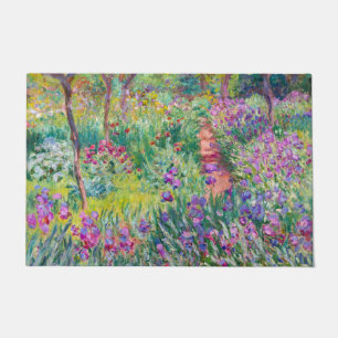 Claude Monet - The Iris Garden at Giverny Doormat
