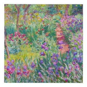 Claude Monet - The Iris Garden at Giverny Faux Canvas Print