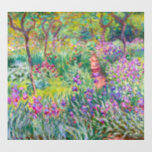 Claude Monet - The Iris Garden at Giverny Floor Decals<br><div class="desc">The Iris Garden at Giverny / The Artist's Garden at Giverny - Claude Monet,  1899-1900</div>