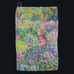 Claude Monet - The Iris Garden at Giverny Golf Towel<br><div class="desc">The Iris Garden at Giverny / The Artist's Garden at Giverny - Claude Monet,  1899-1900</div>