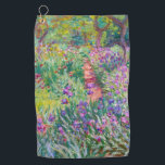 Claude Monet - The Iris Garden at Giverny Golf Towel<br><div class="desc">The Iris Garden at Giverny / The Artist's Garden at Giverny - Claude Monet,  1899-1900</div>