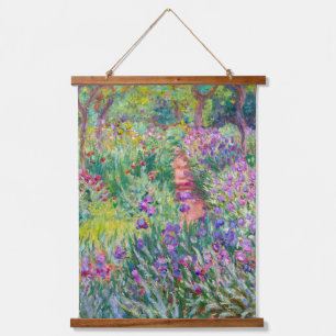 Claude Monet - The Iris Garden at Giverny Hanging Tapestry