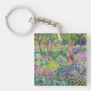 Claude Monet - The Iris Garden at Giverny Key Ring