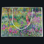 Claude Monet - The Iris Garden at Giverny Large Gift Bag<br><div class="desc">The Iris Garden at Giverny / The Artist's Garden at Giverny - Claude Monet,  1899-1900</div>