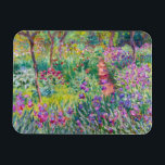 Claude Monet - The Iris Garden at Giverny Magnet<br><div class="desc">The Iris Garden at Giverny / The Artist's Garden at Giverny - Claude Monet,  1899-1900</div>
