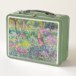 Claude Monet - The Iris Garden at Giverny Metal Lunch Box<br><div class="desc">The Iris Garden at Giverny / The Artist's Garden at Giverny - Claude Monet,  1899-1900</div>