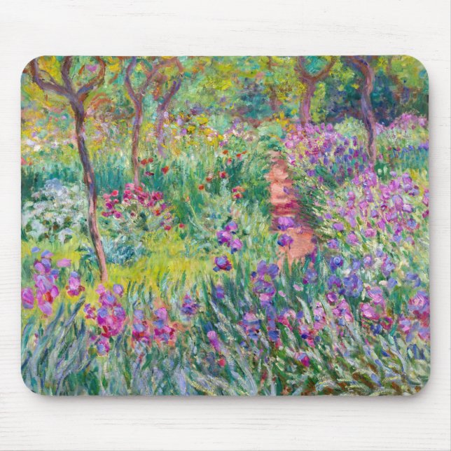 Claude Monet - The Iris Garden at Giverny Mouse Mat (Front)