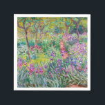 Claude Monet - The Iris Garden at Giverny Napkin<br><div class="desc">The Iris Garden at Giverny / The Artist's Garden at Giverny - Claude Monet,  1899-1900</div>