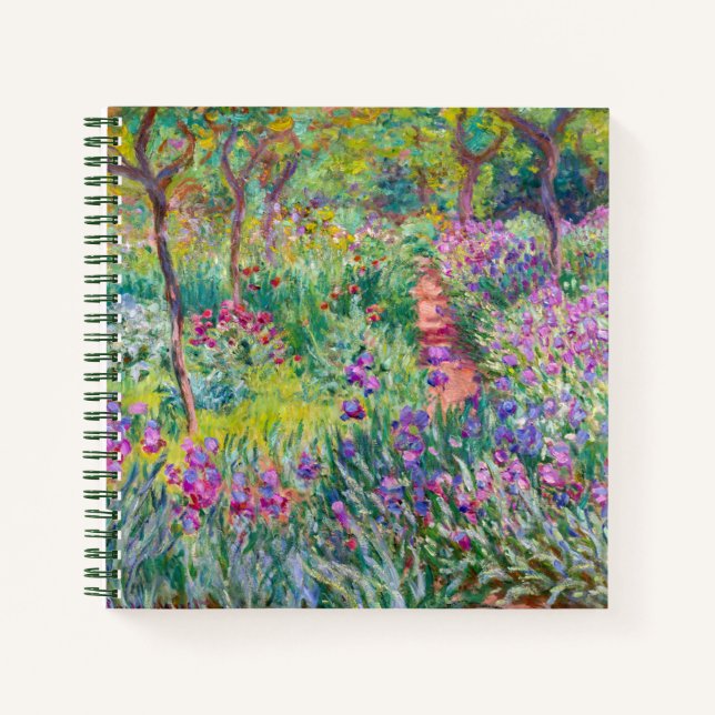 Claude Monet - The Iris Garden at Giverny Notebook (Front)