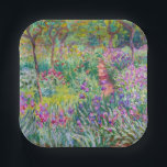 Claude Monet - The Iris Garden at Giverny Paper Plate<br><div class="desc">The Iris Garden at Giverny / The Artist's Garden at Giverny - Claude Monet,  1899-1900</div>