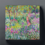 Claude Monet - The Iris Garden at Giverny Plaque<br><div class="desc">The Iris Garden at Giverny / The Artist's Garden at Giverny - Claude Monet,  1899-1900</div>