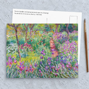 Claude Monet - The Iris Garden at Giverny Postcard