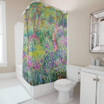 Claude Monet - The Iris Garden at Giverny  Shower Curtain<br><div class="desc">The Iris Garden at Giverny / The Artist's Garden at Giverny - Claude Monet,  1899-1900</div>