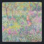 Claude Monet - The Iris Garden at Giverny Stone Coaster<br><div class="desc">The Iris Garden at Giverny / The Artist's Garden at Giverny - Claude Monet,  1899-1900</div>