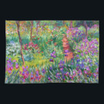Claude Monet: The Iris Garden at Giverny Tea Towel<br><div class="desc">A colourful classic kitchen towel featuring the iris garden at Giverny,  painted by the French impressionist painter Claude Monet.</div>