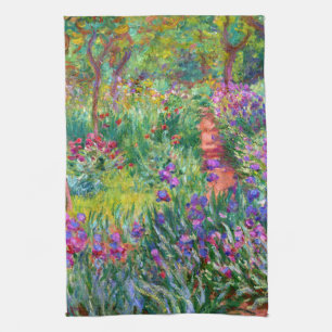 Claude Monet: The Iris Garden at Giverny Tea Towel