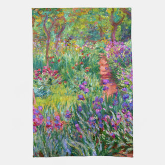 Claude Monet: The Iris Garden at Giverny Tea Towel