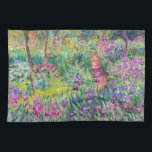 Claude Monet - The Iris Garden at Giverny Tea Towel<br><div class="desc">The Iris Garden at Giverny / The Artist's Garden at Giverny - Claude Monet,  1899-1900</div>