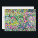 Claude Monet - The Iris Garden at Giverny Thank You Card<br><div class="desc">The Iris Garden at Giverny / The Artist's Garden at Giverny - Claude Monet,  1899-1900</div>