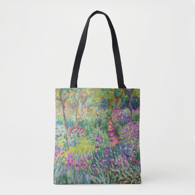 Claude Monet - The Iris Garden at Giverny Tote Bag (Front)