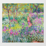 Claude Monet - The Iris Garden at Giverny Window Cling<br><div class="desc">The Iris Garden at Giverny / The Artist's Garden at Giverny - Claude Monet,  1899-1900</div>