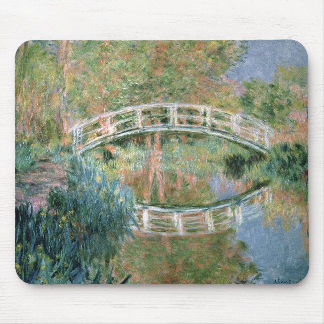 Claude Monet | The Japanese Bridge, Giverny Mouse Mat (Front)