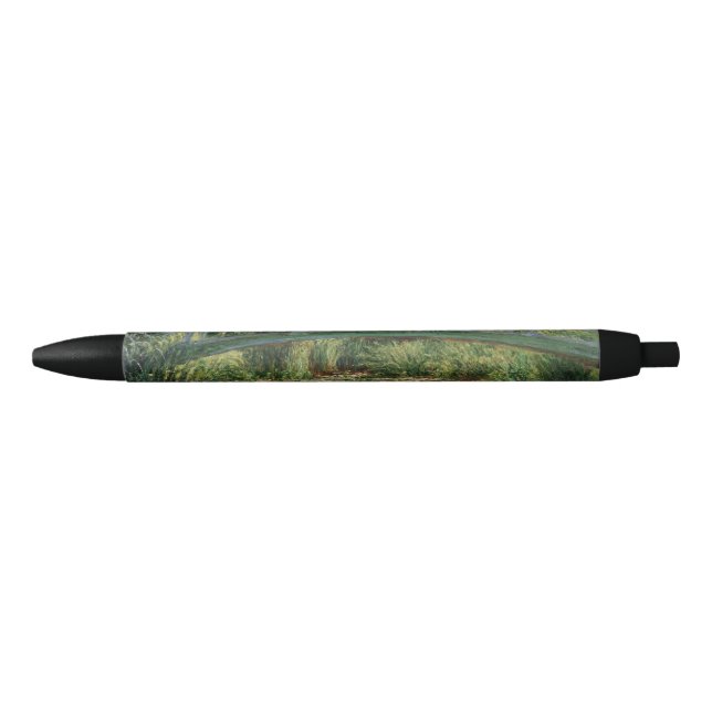 Claude Monet - The Japanese Footbridge Black Ink Pen (Front)