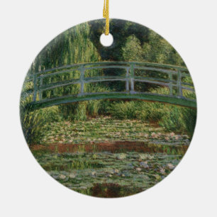Claude Monet - The Japanese Footbridge Ceramic Tree Decoration