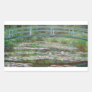 Claude Monet - The Japanese Footbridge Rectangular Sticker