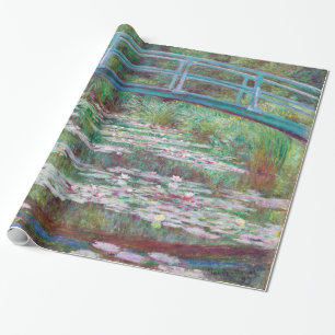 Claude Monet The Japanese Footbridge Vintage Art Wrapping Paper