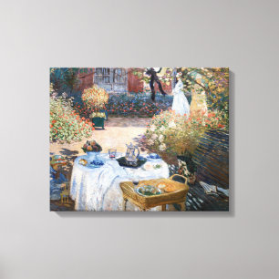 Claude Monet - The Luncheon, decorative panel Canvas Print