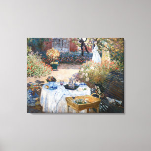 Claude Monet - The Luncheon, decorative panel Canvas Print