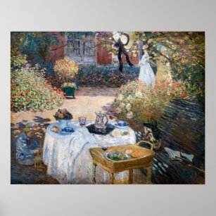 Claude Monet - The Luncheon, decorative panel Poster