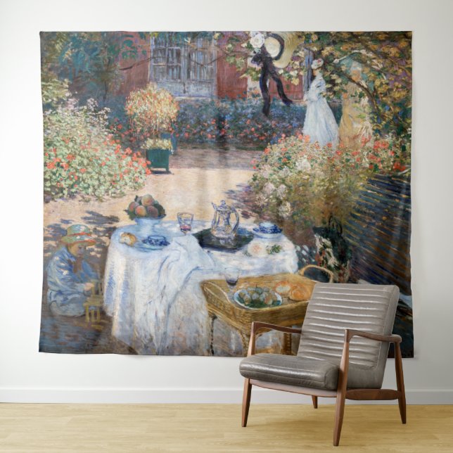 Claude Monet - The Luncheon, decorative panel Tapestry (In Situ (Horizontal))