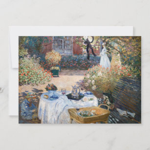 Claude Monet - The Luncheon, decorative panel Thank You Card
