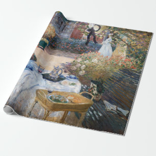Claude Monet - The Luncheon, decorative panel Wrapping Paper