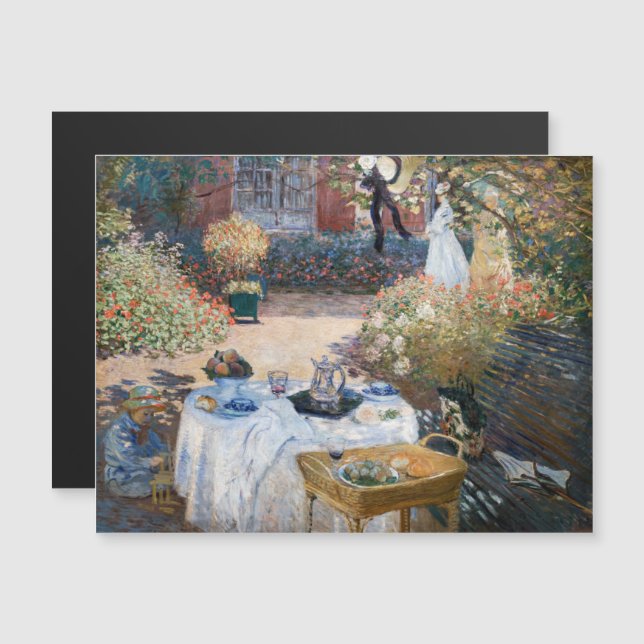 Claude Monet - The Luncheon Magnetic Card (Front/Back)