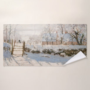 Claude Monet - The Magpie Bath Towel Set