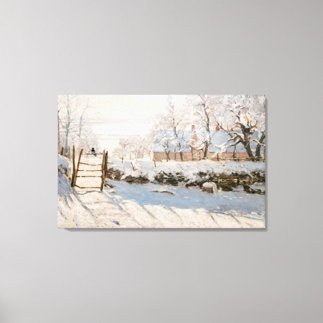Claude Monet - The Magpie Canvas Print (Front)