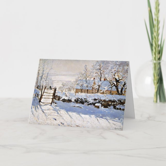 Claude Monet, The Magpie, Card (Front)