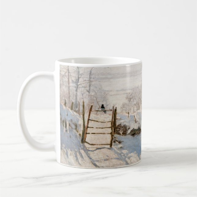 Claude Monet - The Magpie Coffee Mug (Left)