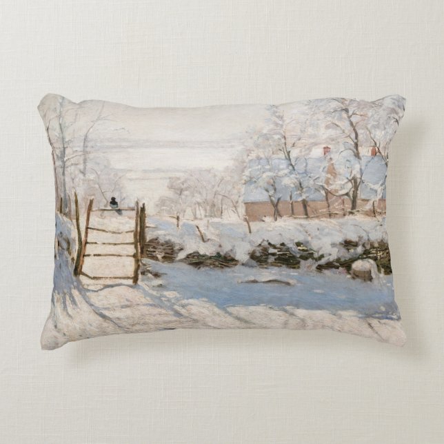Claude Monet - The Magpie Decorative Cushion (Front)
