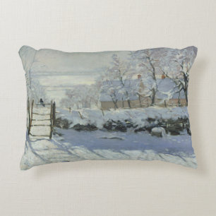 Claude Monet - The Magpie Decorative Cushion