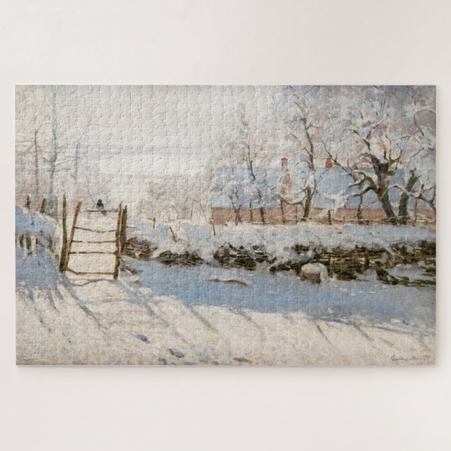 Claude Monet - The Magpie Jigsaw Puzzle (Horizontal)