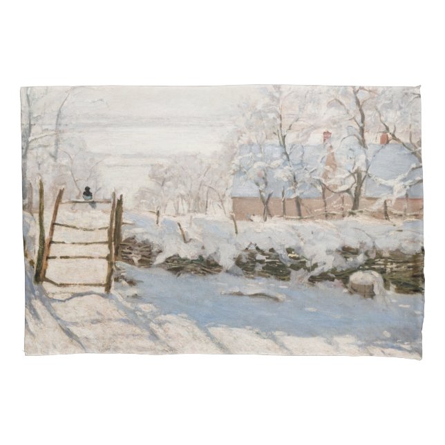 Claude Monet - The Magpie Pillowcase (Front)