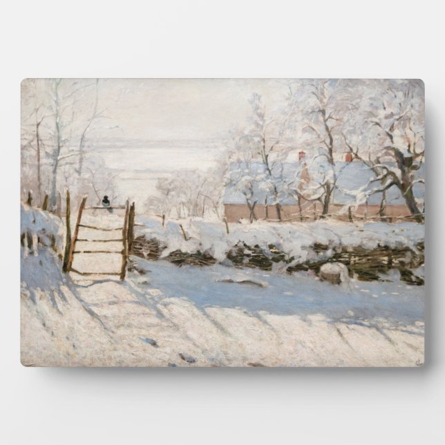 Claude Monet - The Magpie Plaque (Front)