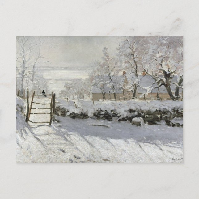 CLAUDE MONET THE MAGPIE POSTCARD (Front)